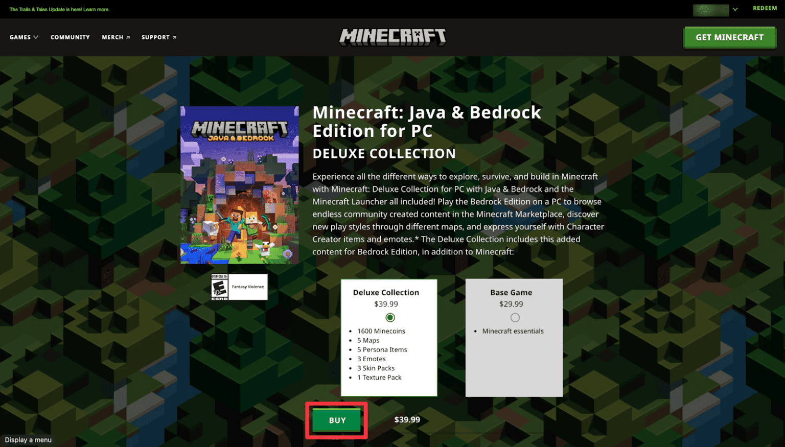 how to buy minecraft for mac