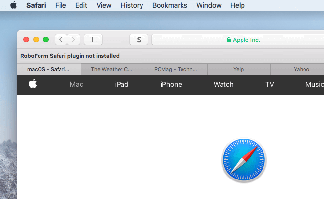 internet explorer on a mac via safari