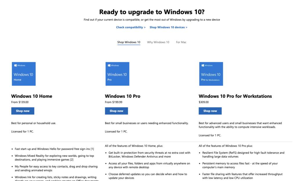 how to put windows 10 on macbook pro